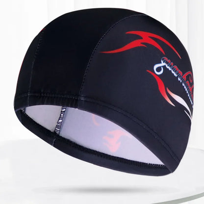 Men Women Fabric Swimming Caps Multi Colors Patterns Printed Swim Pool Water Sports Bathing Hat Elastic Nylon Swim Cap for Adults