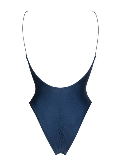 Solid Swimwear Women One Piece Swimsuit Female Summer Holiday One Piece Suit Violet Monokini Brown Bathing Suit Bandage