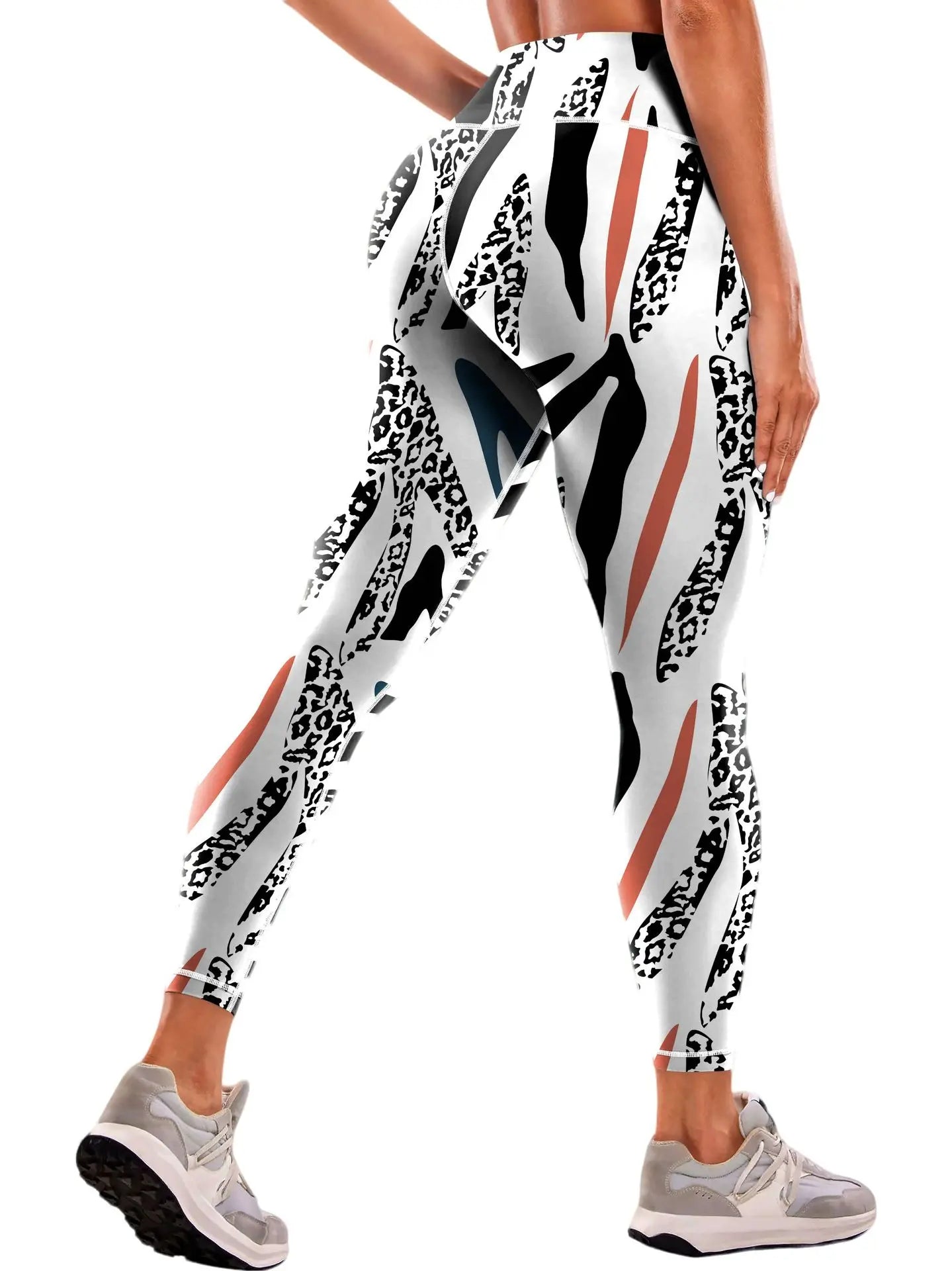 Women's 50-color high-waist printed yoga pants, hip-lifting tight quick-drying sports yoga pants