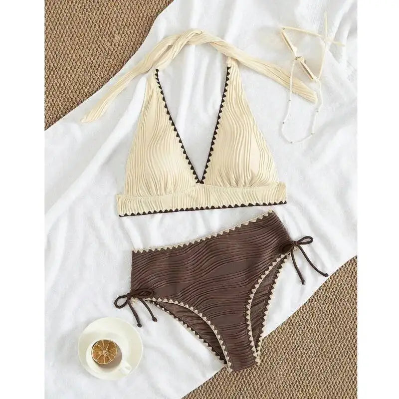 High Waist Bikinis Women's Swimwear Female Swimsuit For Swim Wear Bathing Suits Brazilian Bikini Set Beachwear Pool Bather