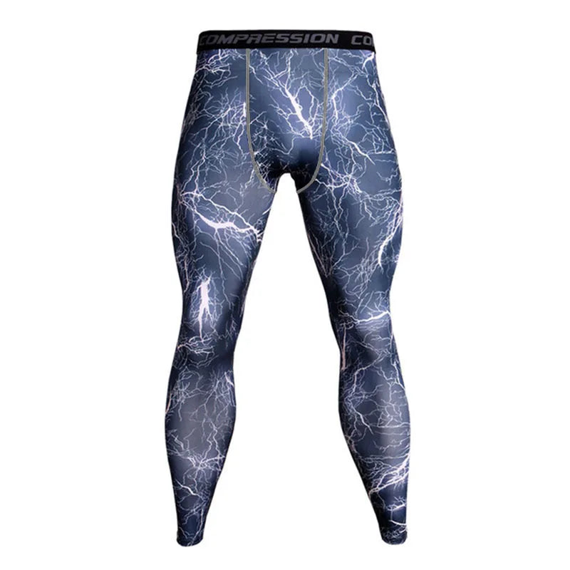 Men Leggings Skinny Long Pants Running Yoga Sports Gym Fitness Boy Training Basketball Base Layer Camouflage Trousers Quick Dry