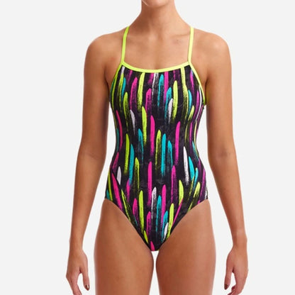 Women Swimsuit Triathlon Back One-piece Suit Swimwear Wear Functional Training Swimsuit Sports Swimming Bathers