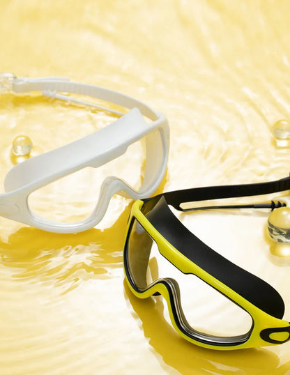 Swimming Glasses Adult Men and Women High-definition Waterproof  Anti-fog Swimming Goggles Flat Big Frame Swimming Goggles