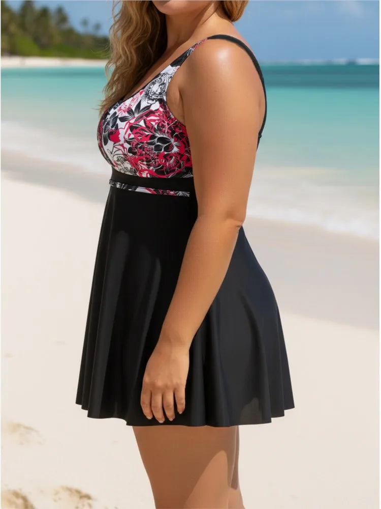 XL-6XL Plus Size Tankini Women's Push Up Large Size 4XL 3XL Swimsuit Summer Tummy Control Swimwear Tankini Sets