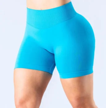 D-impact Gym Woman High Support Fitness Sports Biker Shorts Workout Scrunch Butt Yoga Seamless Leggings Running Shorts XP389