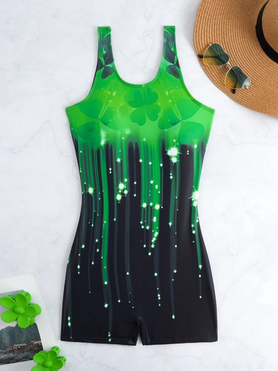 Printed Swimsuit Women One Piece Surfing Swimwear Female Diving Clothes Bathers Bathing Swimming Suit Padded Beachwear