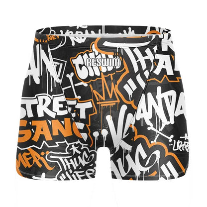 Swim Boxers Summer Swimming Trunks Men's Swim Jammer Surf Shorts Endurance Athletic Training Swimsuit Pants GYM Swimwear Beach Tights Shorts