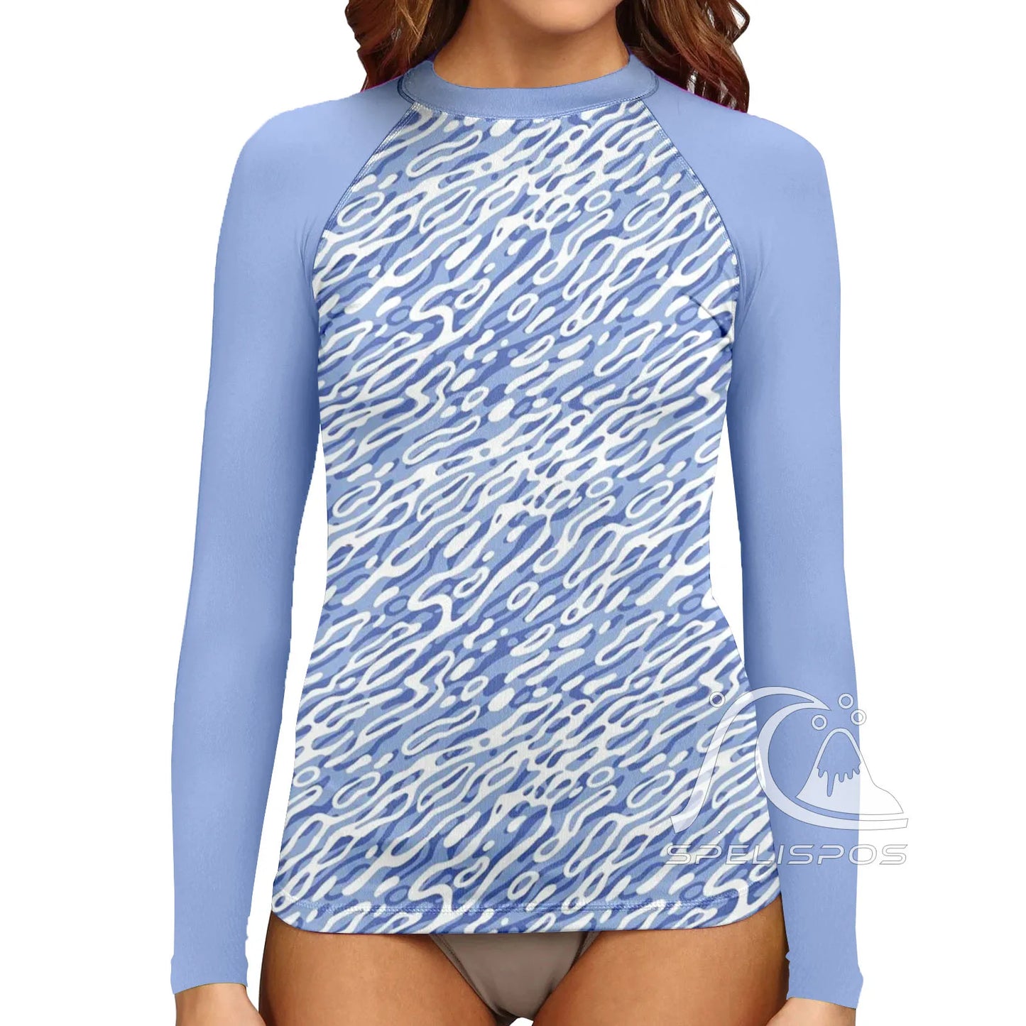 Women's Surfing Suit Long Sleeve UV Protection Water Sports Tight Swimwear Sea Beach Swimming High-Elastic Diving Tops