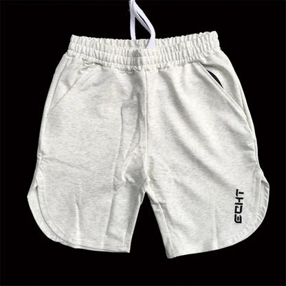 Men Gym Cotton Shorts Running Jogging Sports Fitness Bodybuilding Bermuda Male Summer Crossfit Workout Training Short Pants