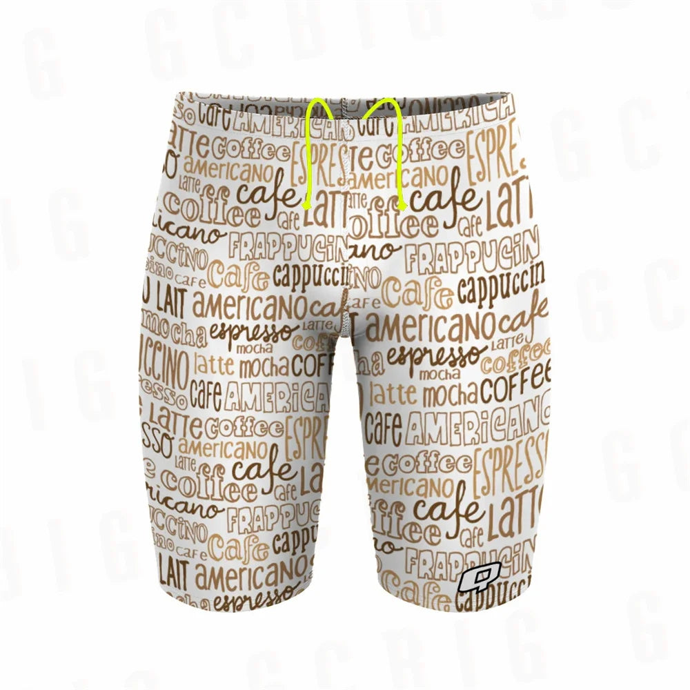 Summer Mens Beach Swimming Pants Swimwear Training Swim Shorts Trunks Swimsuits Boys Jammer Running Sports Surf Shorts Trunks