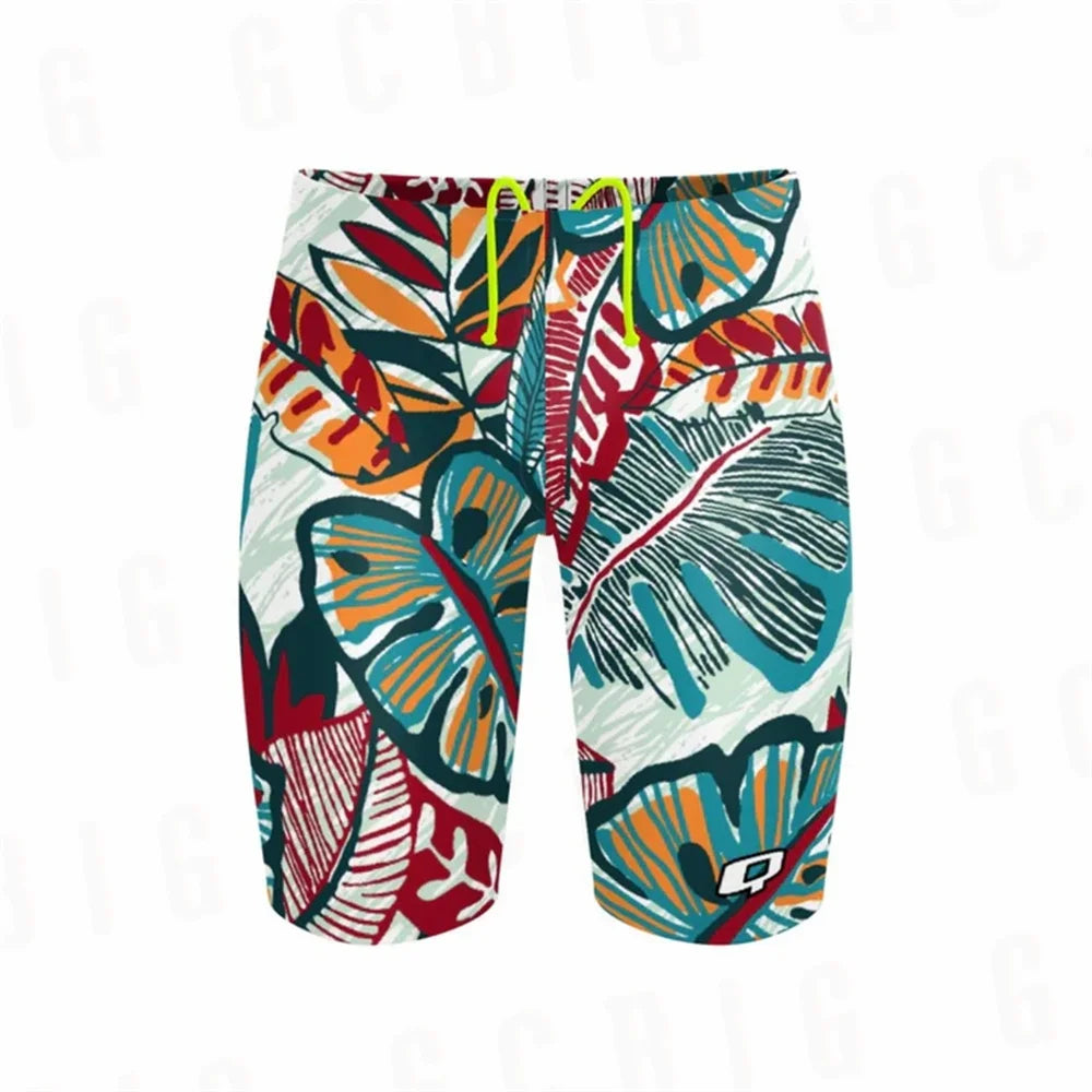 Brazil Men Beach Swimming Summer Jammers Swim Endurance Athletic Training Swimsuit Trunks For Swimwear Jammer Tight Surf Shorts