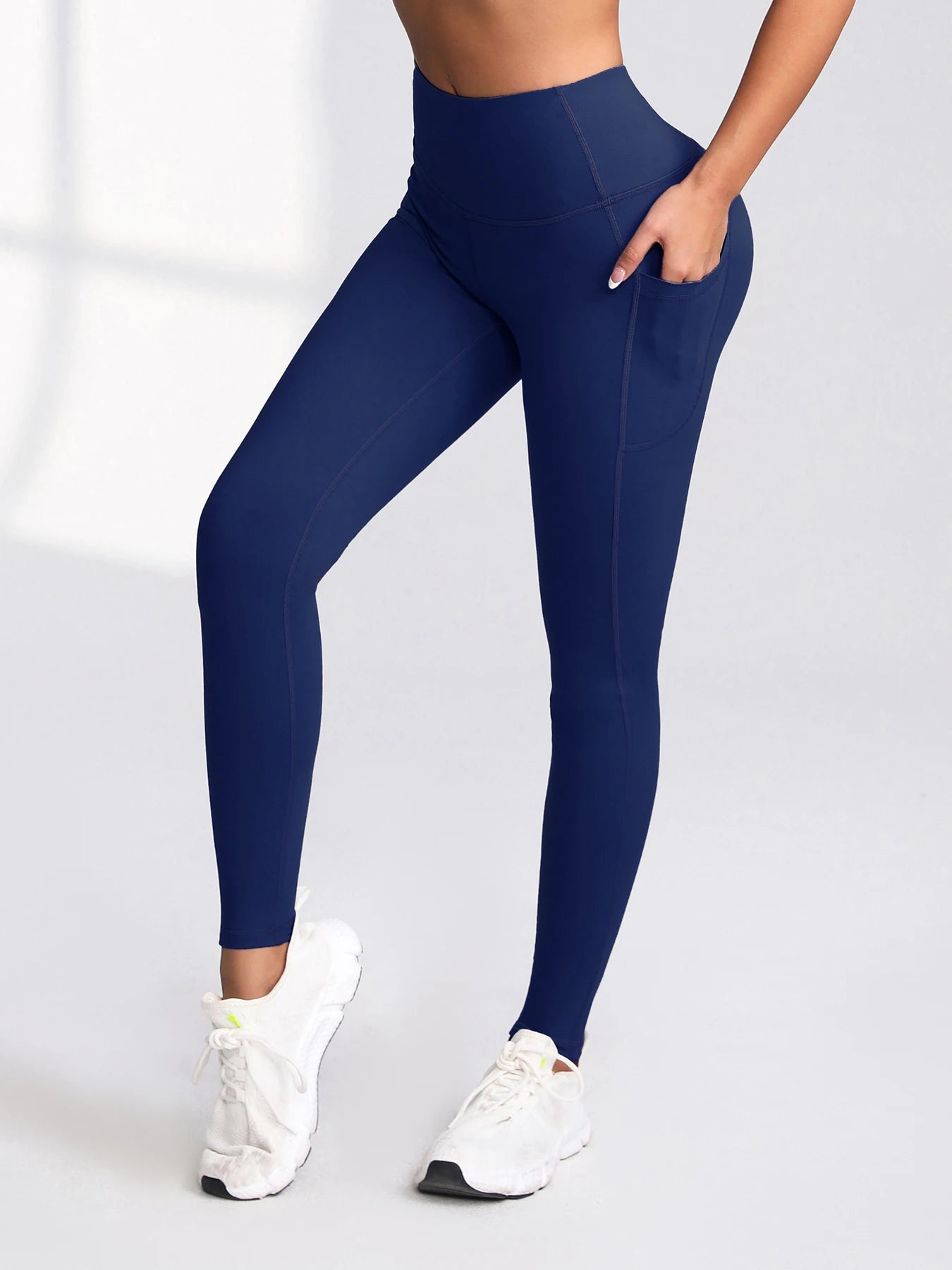 S-2XL Autumn Pockets Gym Leggings Women Push Up High Waist Running Outdoors Sports Leggings Women Activewear Stretch Pants
