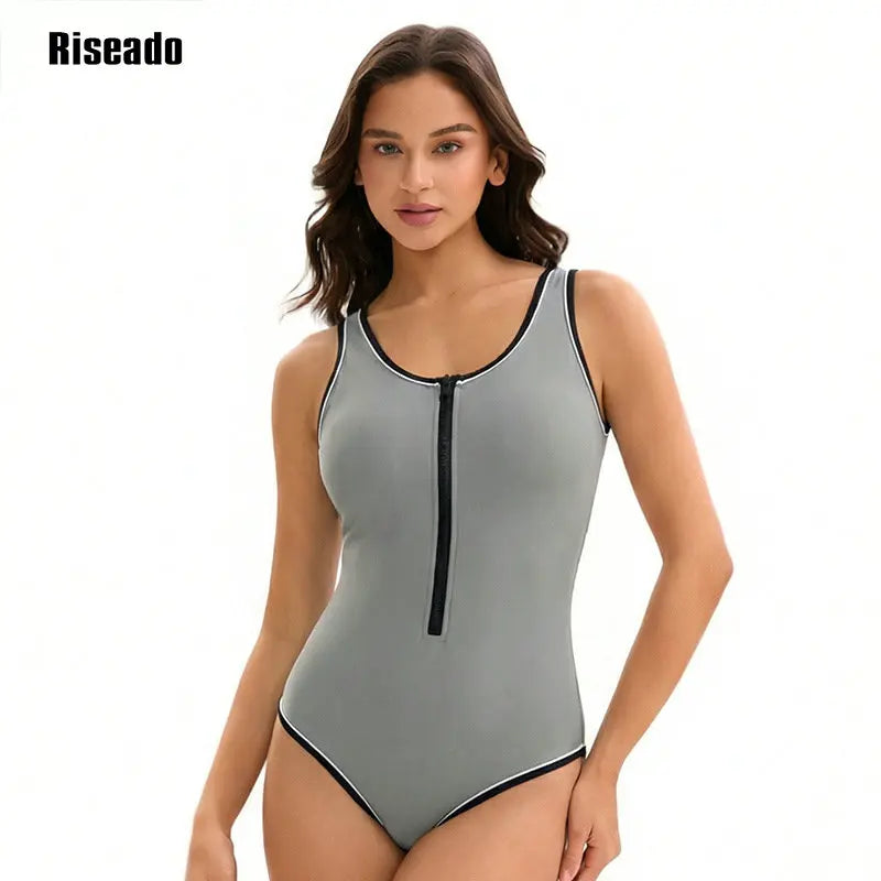 Women's One Piece Swimsuits Athletic Bathing Suit Full Coverage Sport Swimwear Slimming Modest Swim Suits