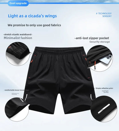 M-8XL Plus Size Men's Sports Shorts Summer New Arrival Comfortable Elastic Waist Clothing Male Breathable Short Trousers