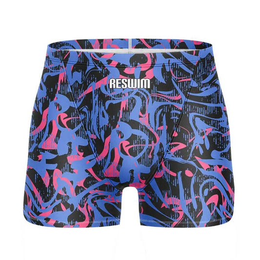 Men's Swim Jammers Swimsuit Surf Trunks Beach Tights Shorts Summer Quick Dry Lycra Surf Swimming Pants Gym Jammer Swimwear