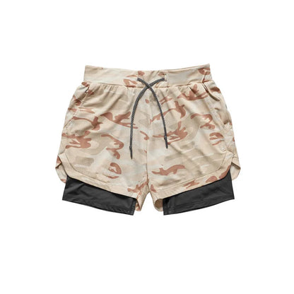 Running Shorts Men 2 In 1 Quick Dry Gym Shorts Double Deck Training Short Pants Fitness Workout Sport Jogging Summer Men Shorts