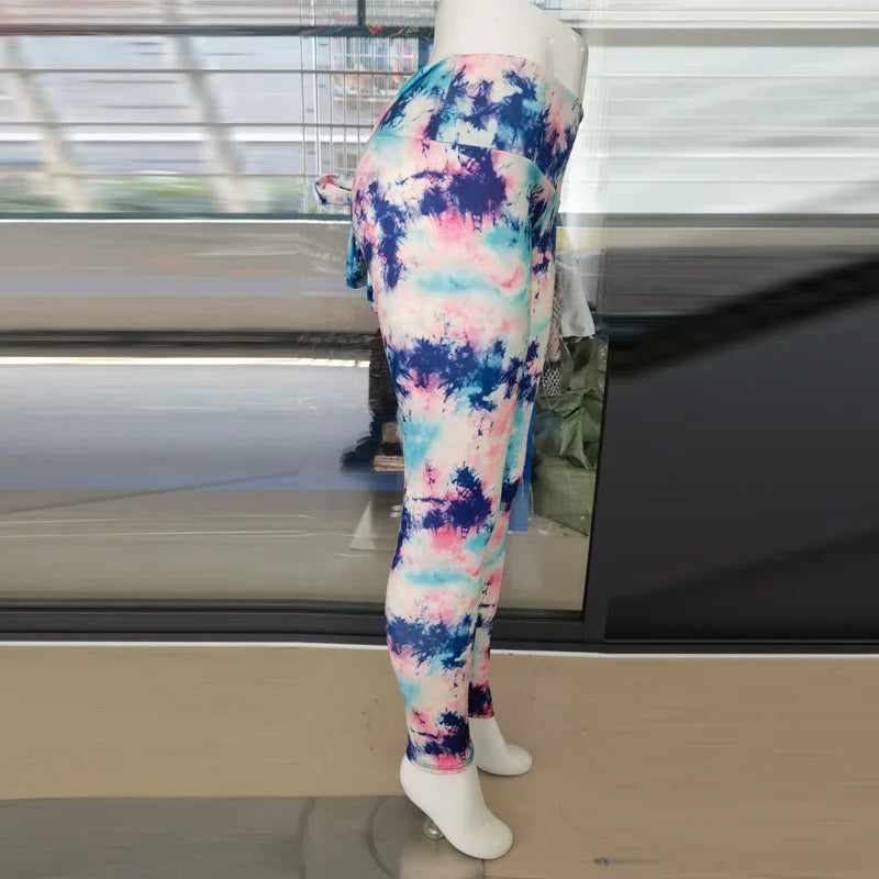 High Waist Bowknot Leggings Butterfly Print Yoga Pants Bandage Tights for Women Push Up Exercise Fitness Workout Legging