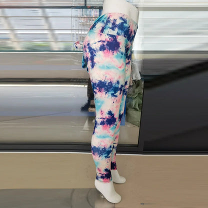 High Waist Bowknot Leggings Butterfly Print Yoga Pants Bandage Tights for Women Push Up Exercise Fitness Workout Legging