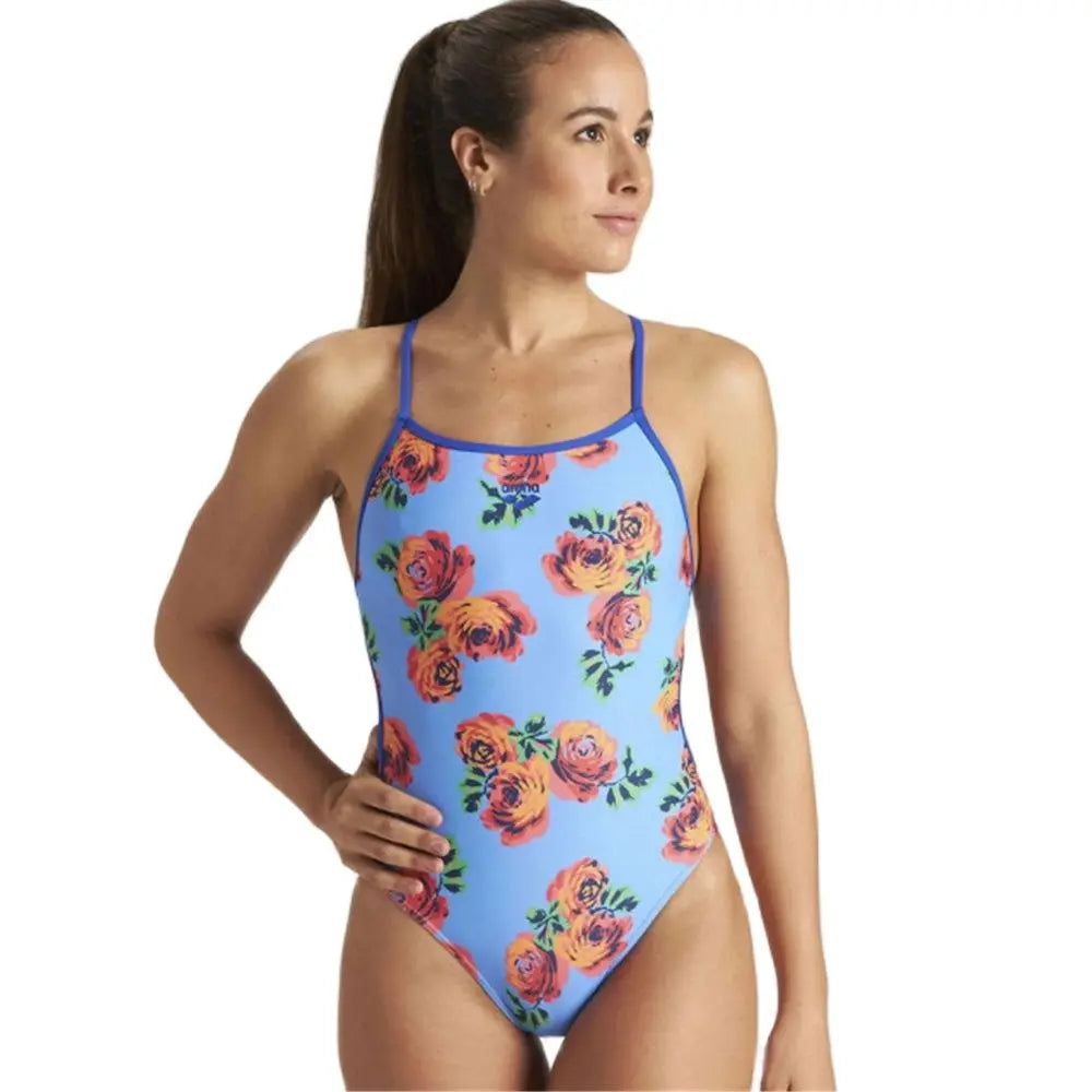 Women's One Piece Strap Back Swimsuit Suit Training Triathlon Swimming Run Tights Swimwear Beach Wear Maillot De Bain Femme