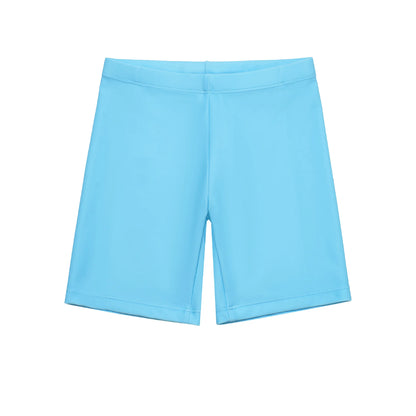 Girls Cute Swimsuit Long-sleeve Shorts Split Girls Sun Protection Children's Swimwear with Cap 3pcs Set