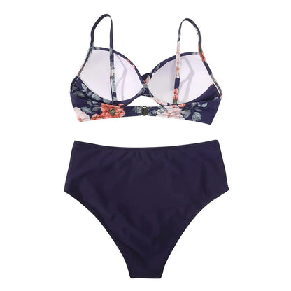 Two Pieces Swimsuits Women Bikini Set Beachwear Push Up Solid Summer Bathing Suit Triangle Bikini Swimwear Low Waist