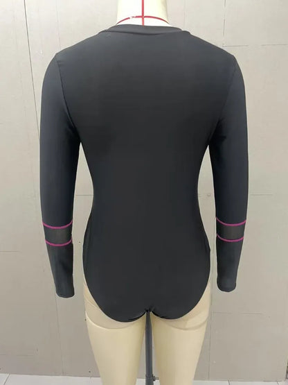 Rash Guard High Waist Swimsuit Women Summer Bathing Suit Long Sleeve Swimwear Women Beach Swimming Suit For Female