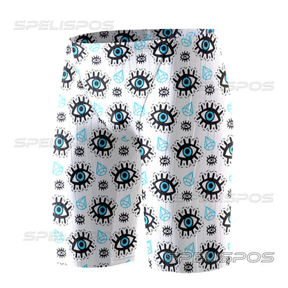 SPELISPOS Summer Men Swimming Trunk Swimwear Beach Swim Sport Short Briefs Elastic Surfing Swimsuit Training Flat Pants Diving