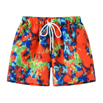 Summer Baby Boys Swimming Trunks For 2-8Years Kids Beach Shorts Cartoon Pattern Swimsuit Shorts Baby Bathing Suit Swimwear