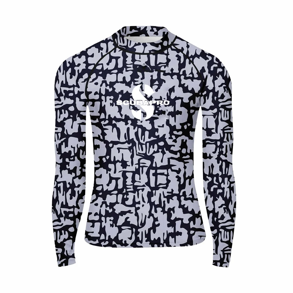 Surfing Clothing Men's Performance Long Sleeve Rash Guard Beach Shirts Swiming Upf 50+ Uv Sun Protection Apparel Rash Guard