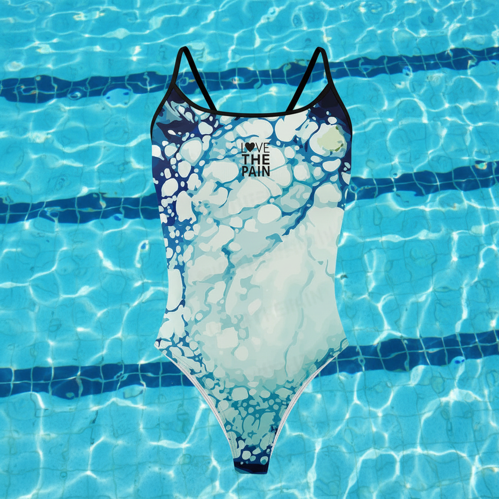 One Piece Swimsuit Women's Thin Strap Triangle Swimsuit Sports Function Training Competition Swimsuit