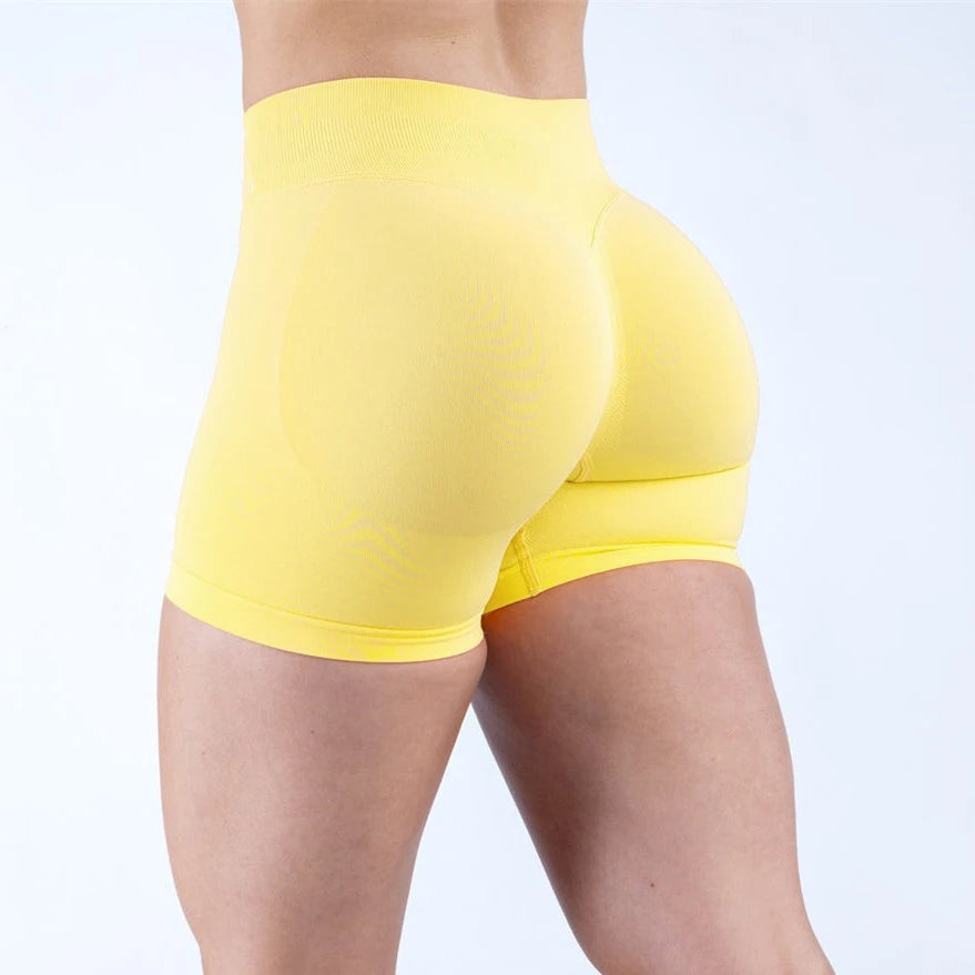 D-impact Gym Woman High Support Fitness Sports Biker Shorts Workout Scrunch Butt Yoga Seamless Leggings Running Shorts XP389
