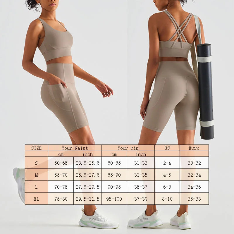 Biker Shorts Women Yoga Shorts with Pockets Running Short Women's Total Train High Rise 7" Bike Shorts Running Short