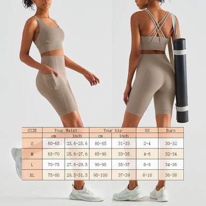 Biker Shorts Women Yoga Shorts with Pockets Running Short Women's Total Train High Rise 7" Bike Shorts Running Short