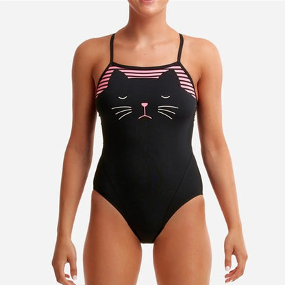 Women Swimsuit Triathlon Back One-piece Suit Swimwear Wear Functional Training Swimsuit Sports Swimming Bathers