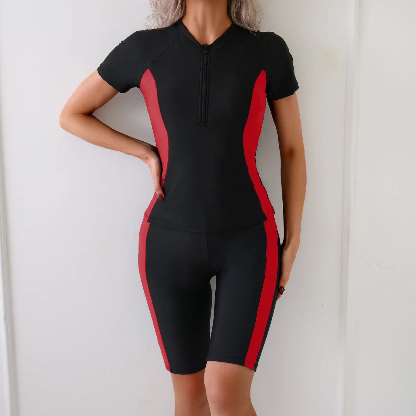 Separate Swimsuits Tankini Set Female Swimwear Sports Beach Wear Two-Piece Bathing Suit Pool Women Swimming Suit