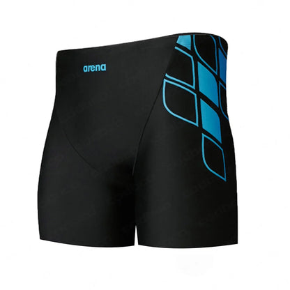 Men's Swim Jammer Athletic Training Swimsuit Shorts Swimming Trunks Jammer Swimwear Beach Tights Shorts Quick Dry Surf Pants