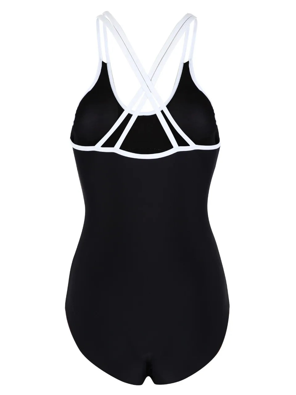 Strappy Swimsuit Women One Piece Solid Slim Swimwear Female Cross Back Bodysuit Bathers Bathing Swimming Suit Beachwear