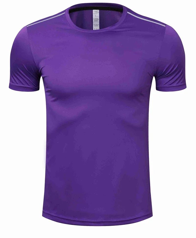 High quality spandex Men Women Kids Running T Shirt Quick Dry Fitness Shirt Training exercise Clothes Gym Sports Shirts Tops