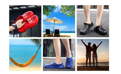 Men Sandals Light EVA Men's Casual Shoes Hole Shoes Clogs Home Garden Outdoor Male Beach Flat Slippers Big Size 49