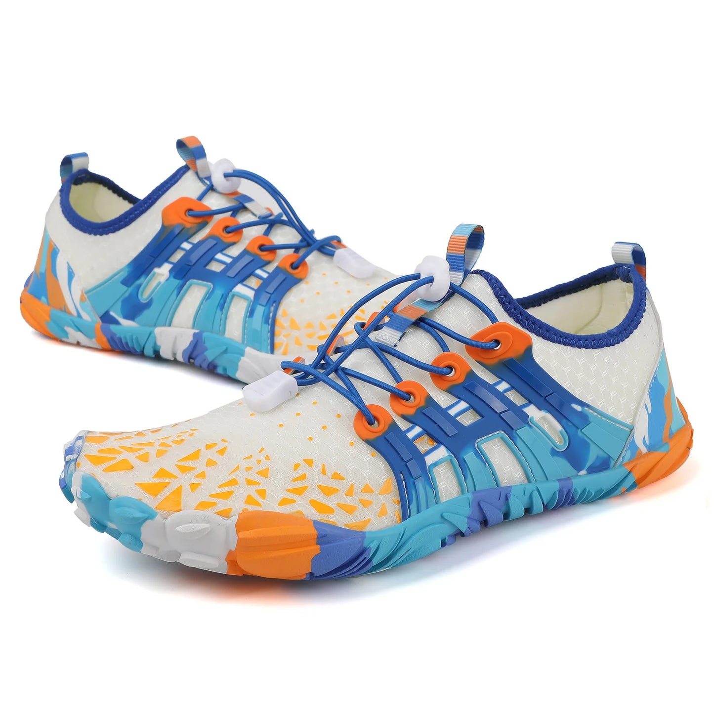 Camouflage Fitness Running Watershoes Men's and Women's Colorful Quick Drying Barefoot  Diving Water Surfing Beach Water Shoes