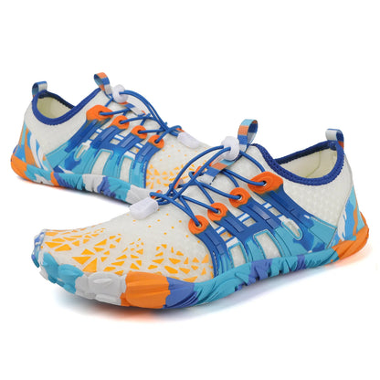 Camouflage Fitness Running Watershoes Men's and Women's Colorful Quick Drying Barefoot  Diving Water Surfing Beach Water Shoes