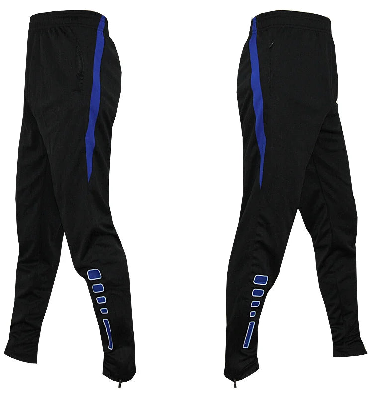 Men Running Sport Pants With Zipper Pockets Football Joggings Training Sweatpants Basketball Soccer Trousers workout pant Male