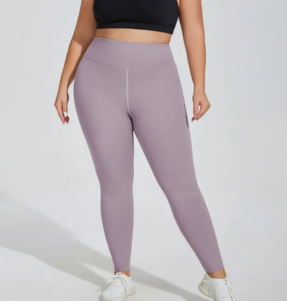 L-4XL Plus Size Sports Pants Lines Lifting Buttocks Sports Tight Pants Women High Waist Elastic Fitness Running Yoga Pants