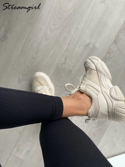 10% Spandex Thermal Leggings Women High Waist Stretch Fitness Tights Spring Black Gym Ribbed Leggings Women Beige
