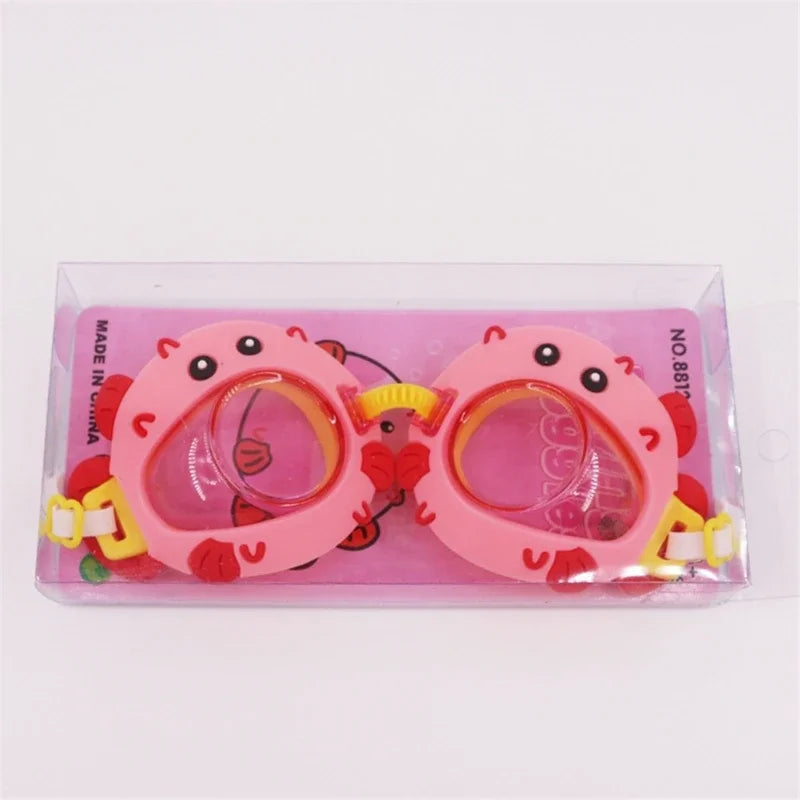 Anti Fogs Anti UV Kids Swim Goggles Cartoon Clear Views Swim Glasses Waterproofs Water Pool Goggles Not Leaking