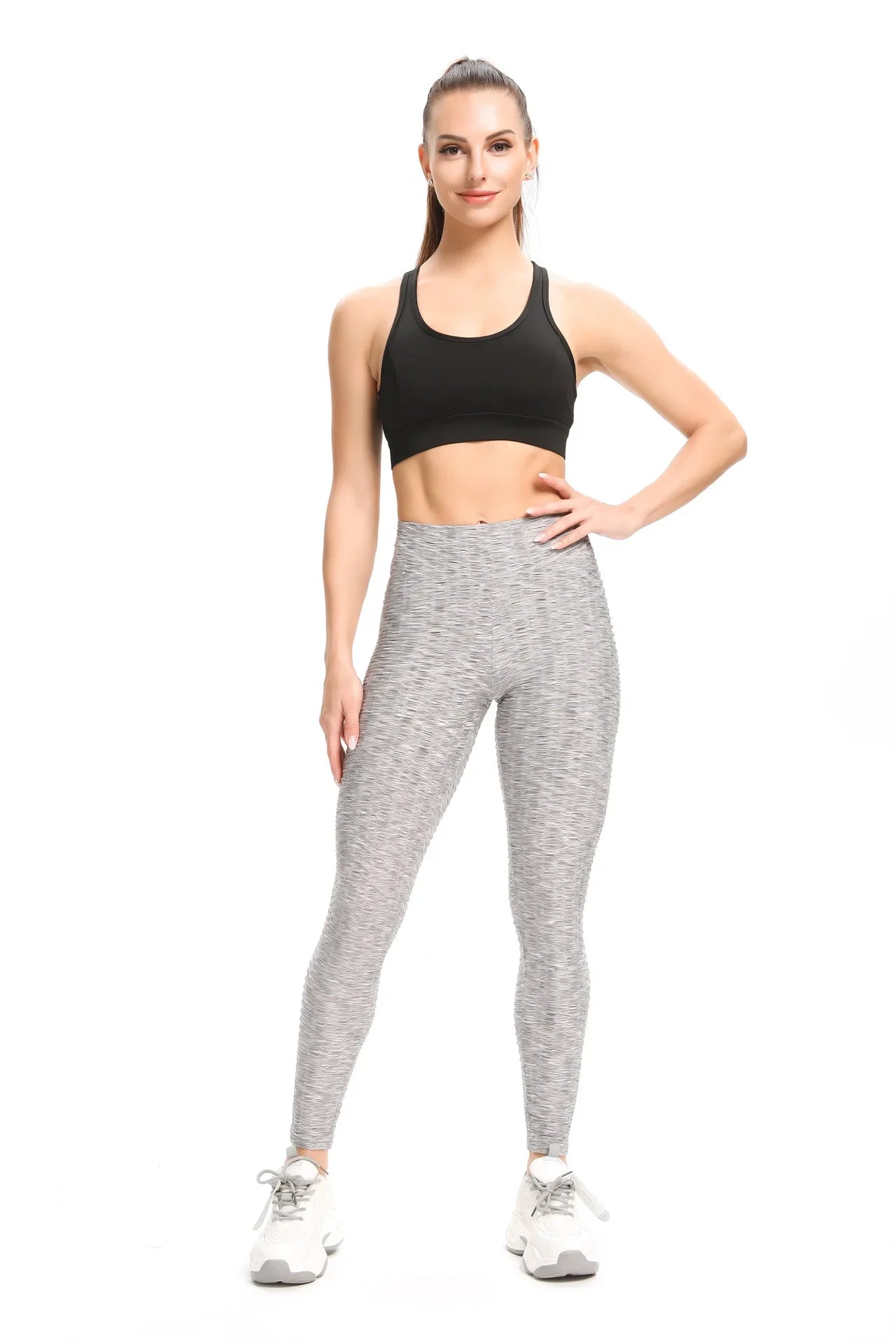 Sports Fitness Peach Lifting Hip Yoga Gym Pants Workout Booty Scrunch Butt Leggings Seamless Lift Low Waist for Women