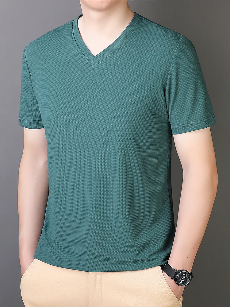 9xl 8xl 7xl 6xl Summer T-Shirts Men Sportswear Breathable Ice Silk Quick-Drying Tees Tops Male Fitness Gym Big Size Tshirt