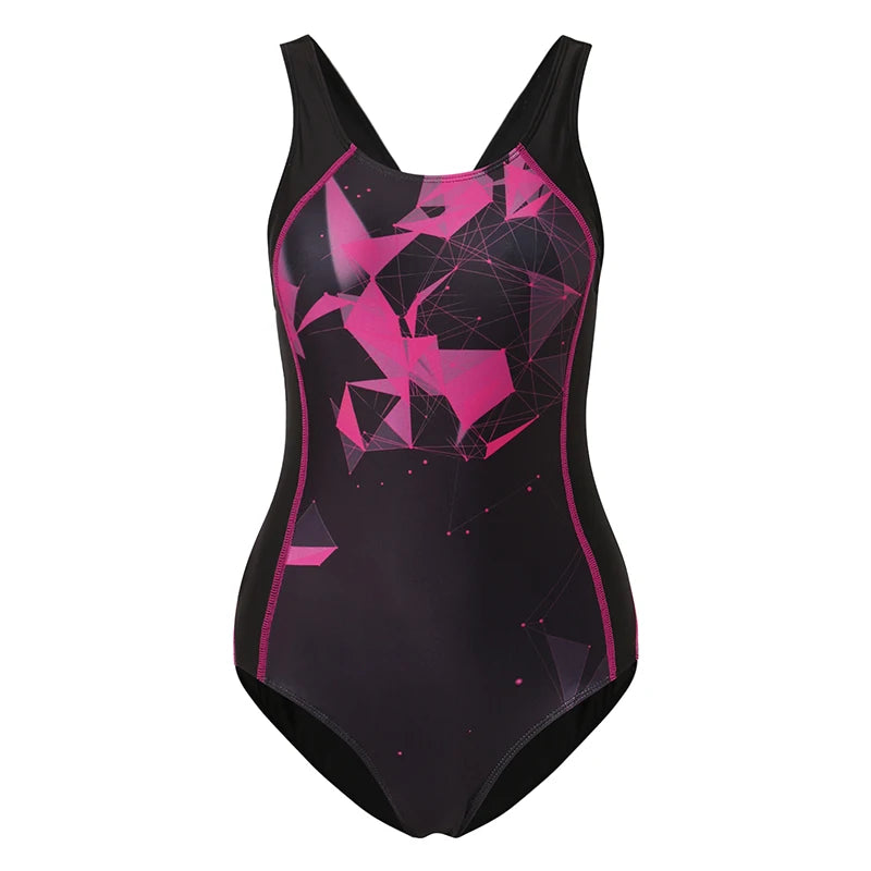 Sports One Piece Swimsuit Women Swimwear Professional Sport Bathing Suit Surfing Swimsuits Swimming Suit Backless Bikini