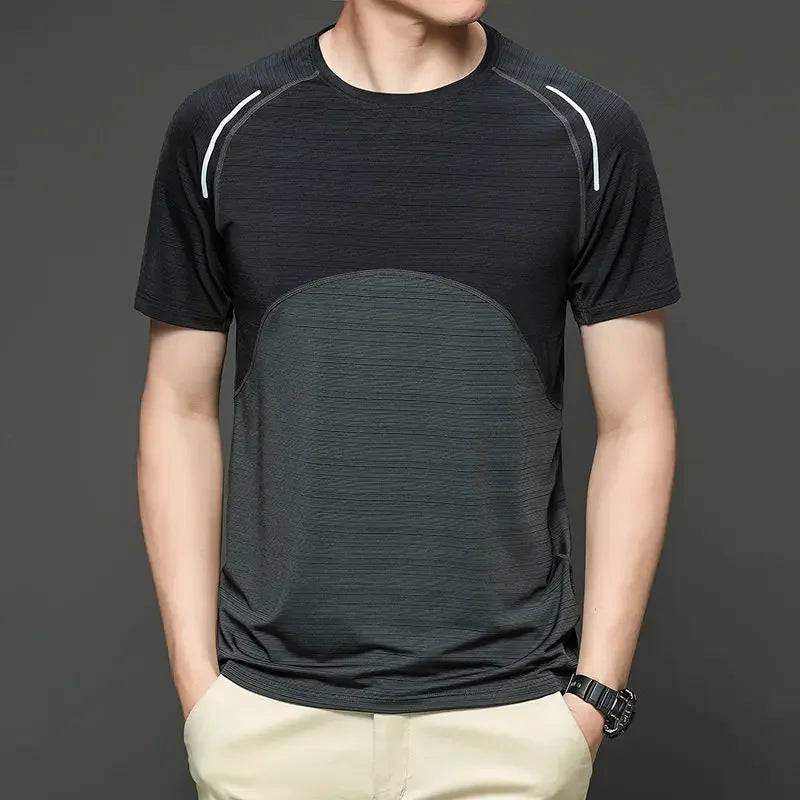 Undershirt Men's Running Short Sleeves T-shirts Yoga Tops Lycra Things for Gym Clothes Man Sweatshirt Wicking Breathable Dry Fit
