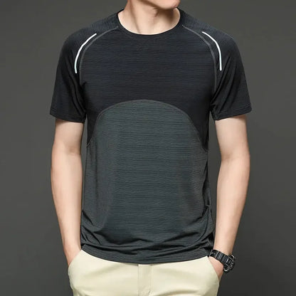 Undershirt Men's Running Short Sleeves T-shirts Yoga Tops Lycra Things for Gym Clothes Man Sweatshirt Wicking Breathable Dry Fit
